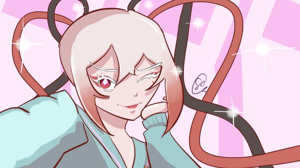 Colored sketch for Cyano Nightingale
